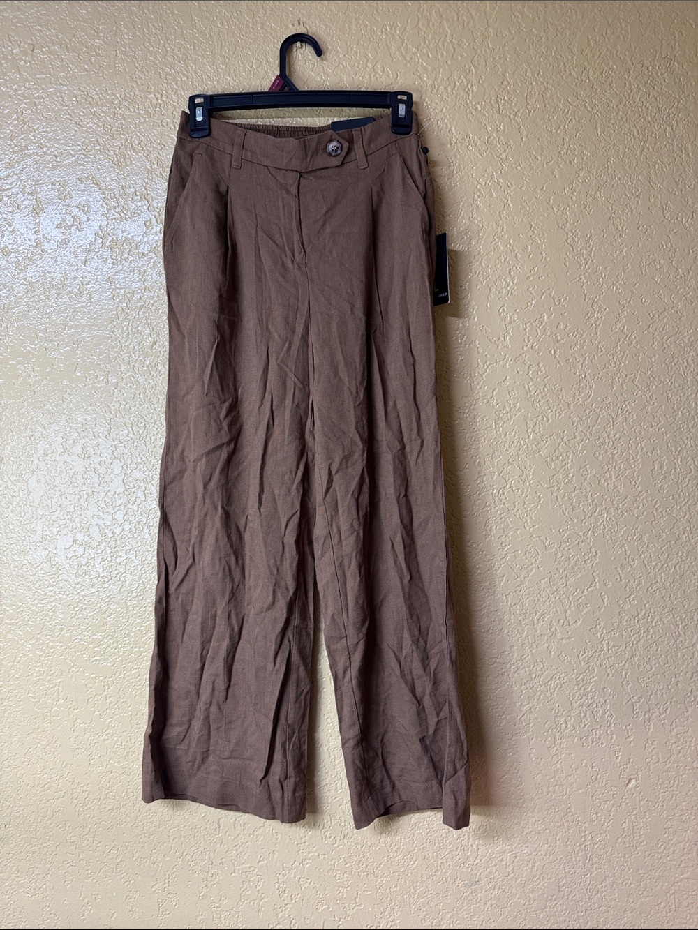 Jules & Leopold Brown Wide-Leg Chinos
